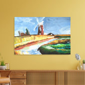 馬のような風上ポンプ キャンバスプリント (インサイチュ (リビング))