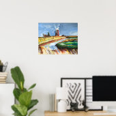 馬のような風上ポンプ ポスター (ホームオフィス)