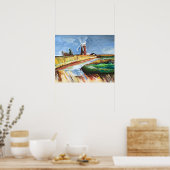 馬のような風上ポンプ ポスター (キッチン)