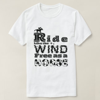 馬のように風に乗る Tシャツ