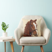 馬のアメリカ人のMoJoの美しい純血種の枕 クッション (椅子)