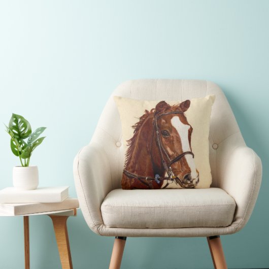 馬のアメリカ人のMoJoの美しい純血種の枕 クッション (椅子)