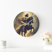 馬のイメージ付き壁時計 ラージ壁時計 (ホーム)