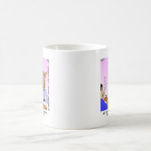 馬のウェイターの面白いキャラクターTシャツ&ギフト コーヒーマグカップ (中央)