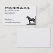 馬のウマ科のな名刺 名刺 (正面/裏面)