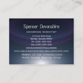 馬のエレガントなプロフェッショナル3.5" x 2.5" 名刺 (裏面)