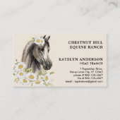 馬のエレガントフローラをカスタマイズウマ科のする 名刺 (正面)