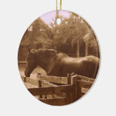 馬のオーナメント セラミックオーナメント (左)