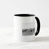 馬のカウボーイズ水牛の写真 マグカップ (正面右)