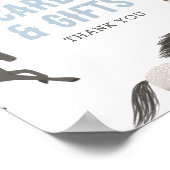 馬のカウボーイ馬術の誕生日カードとギフト ポスター (角)