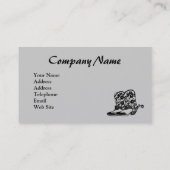 馬のカウボーイ・ブーツの名刺 名刺 (裏面)