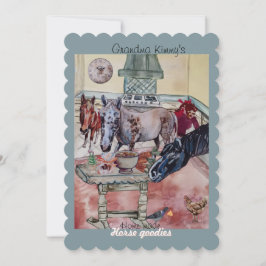 馬のカスタムグッズのラベル 招待状