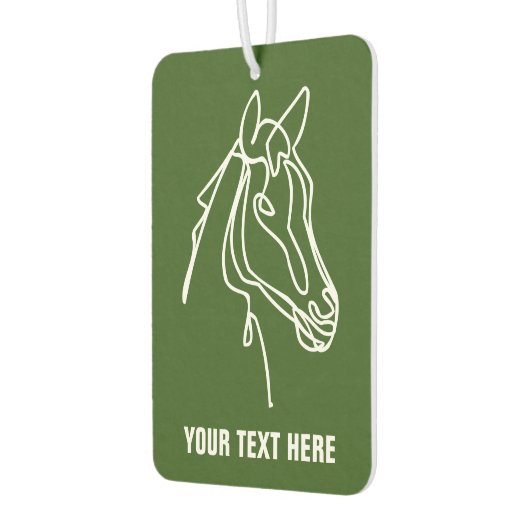 馬のカスタムシルエットを持つ車の空気清浄剤 カーエアーフレッシュナー (左)