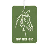 馬のカスタムシルエットを持つ車の空気清浄剤 カーエアーフレッシュナー (裏面)