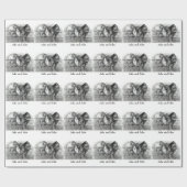 馬のカップル、鉛筆のスケッチは、個人化なります ラッピングペーパー (フラット)