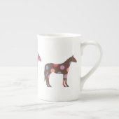 馬のカラフル柄 ボーンチャイナマグカップ (右)