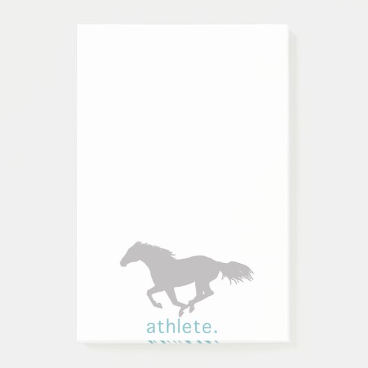 馬のカラフル柄 ポストイット (正面)