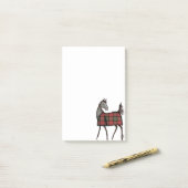 馬のカラフル柄 ポストイット (デスク上)