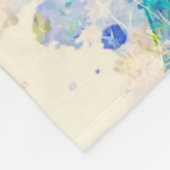 馬のカラフル水の色のアートプリントギフト愛好家 フリースブランケット (角)