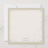 馬のカルーセル招待状 招待状 (裏面)