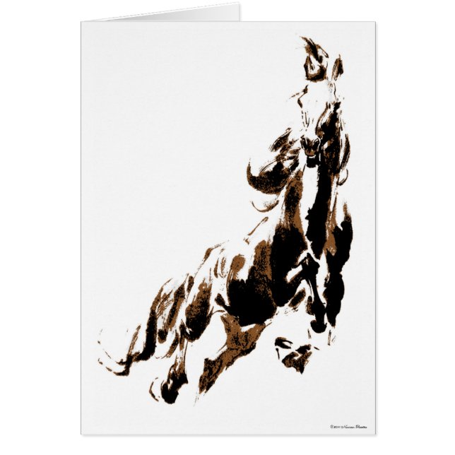 馬のカード (正面)