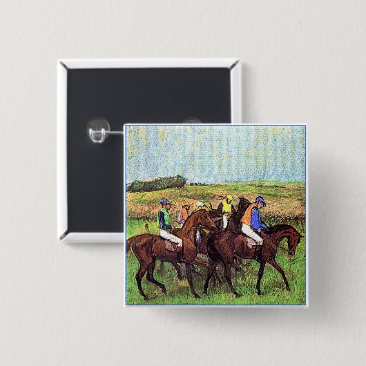 馬のガスを抜く 缶バッジ (正面&裏面)