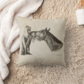 馬のキス クッション (ブランケット)