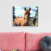 馬のキャンバス印刷 キャンバスプリント (インサイチュ (リビング))