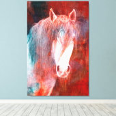 馬のキャンバス印刷 キャンバスプリント (インサイチュ (ウッドフロア))