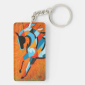 馬のキーホルダーかキーホルダー、火のSunDancer キーホルダー (裏面)