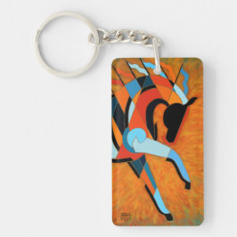 馬のキーホルダーかキーホルダー、火のSunDancer キーホルダー