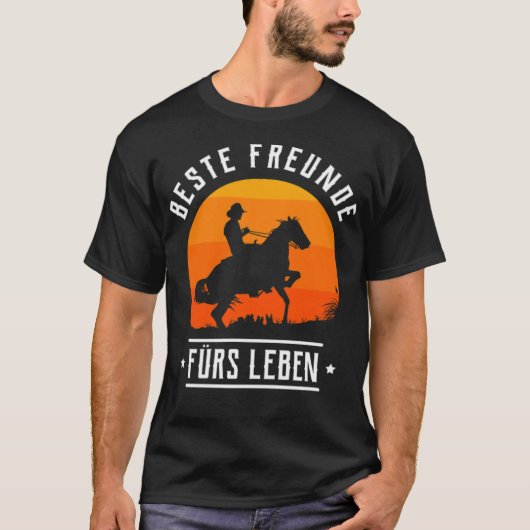 馬のギフトおもしろい乗馬ギフト魔法 Tシャツ (正面)