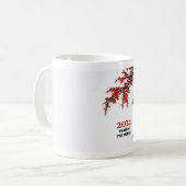 馬のギフトのマグの中国のな年 コーヒーマグカップ (正面左)