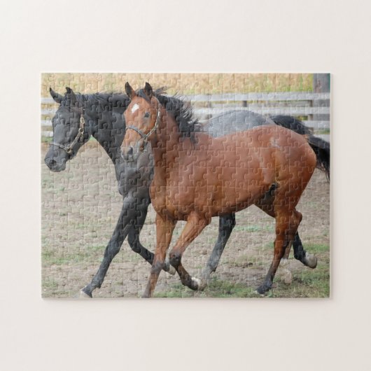馬のギャロピング ジグソーパズル (横)