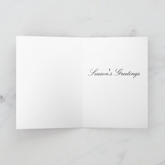 馬のクリスマスの季節の挨拶状 シーズンカード (内部)