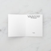 馬のクリスマスカードにカナダの山 カード (内部)