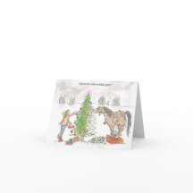 馬のクリスマスカード