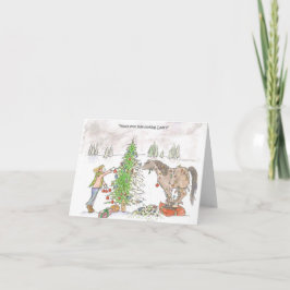 馬のクリスマスカード シーズンカード