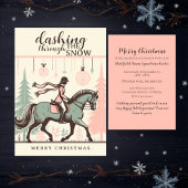 馬のクリスマスカード 招待状