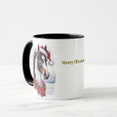 馬のクリスマスマグカップ マグカップ (正面左)
