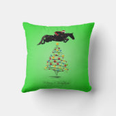 馬のクリスマス跳躍の クッション (裏面)