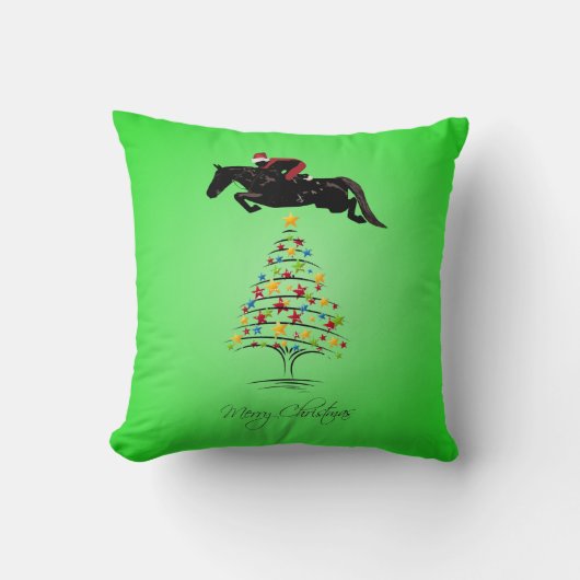 馬のクリスマス跳躍の クッション (正面)