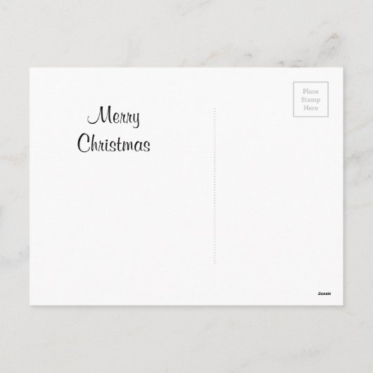 馬のクリスマス シーズンポストカード (裏面)