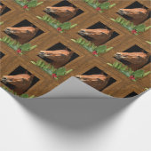 馬のクリスマス ラッピングペーパー (角)