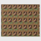 馬のクリスマス ラッピングペーパー (フラット)