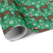 馬のクリスマス ラッピングペーパー (ロールコーナー)