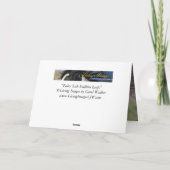 馬のグリーティングカード – おとぎ話スタリオンジャンプ カード (裏面)