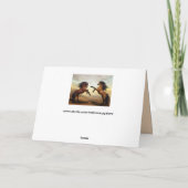 馬のグリーティングカード カード (裏面)