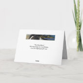 馬のグリーティングカード – タッチダウン カード (裏面)