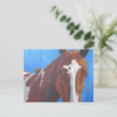 馬のグリーティングカード ポストカード (スタンド正面)